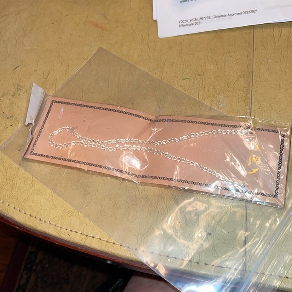 Shark Eyewear Accessories - Crystal Eyeglass Neck Strap- the plastic eyeglass arm is SMALL